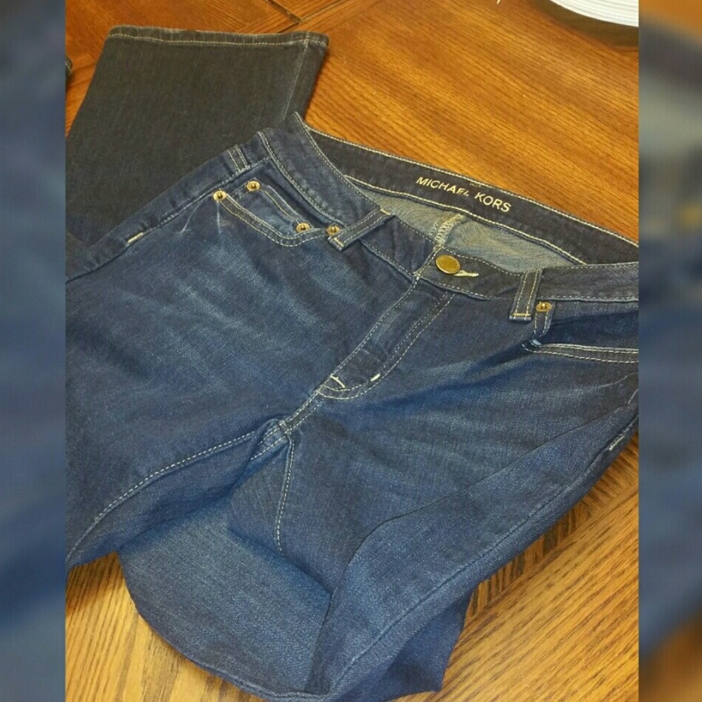 Michael Kors Dark Jeans Size 2 Regular Boot Cut